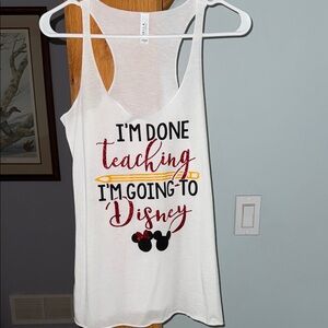 Disney teacher tank top